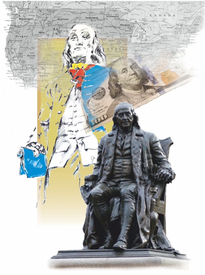 Benjamin Franklin atelier avant art